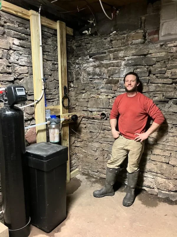 Water softener system installation