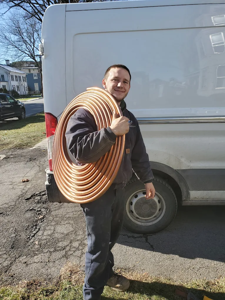 EZ-CO plumber with copper coil