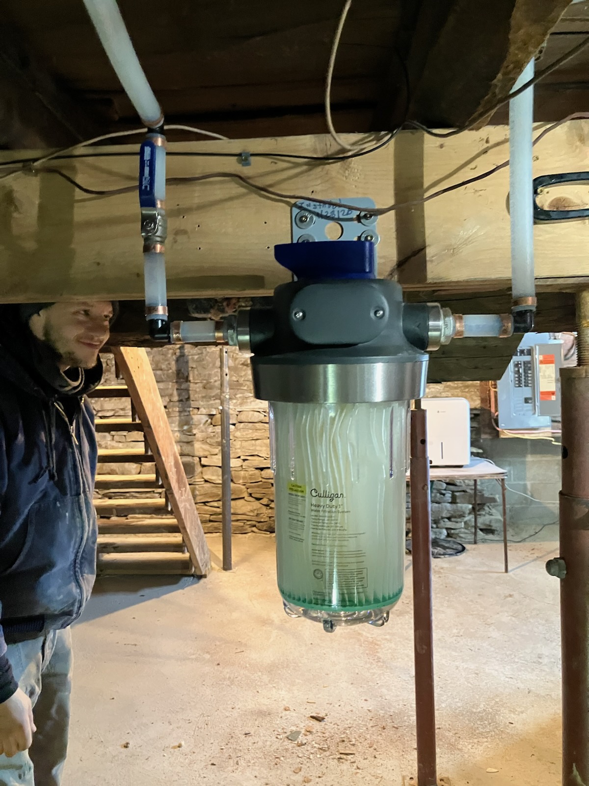 Culligan water filter installation