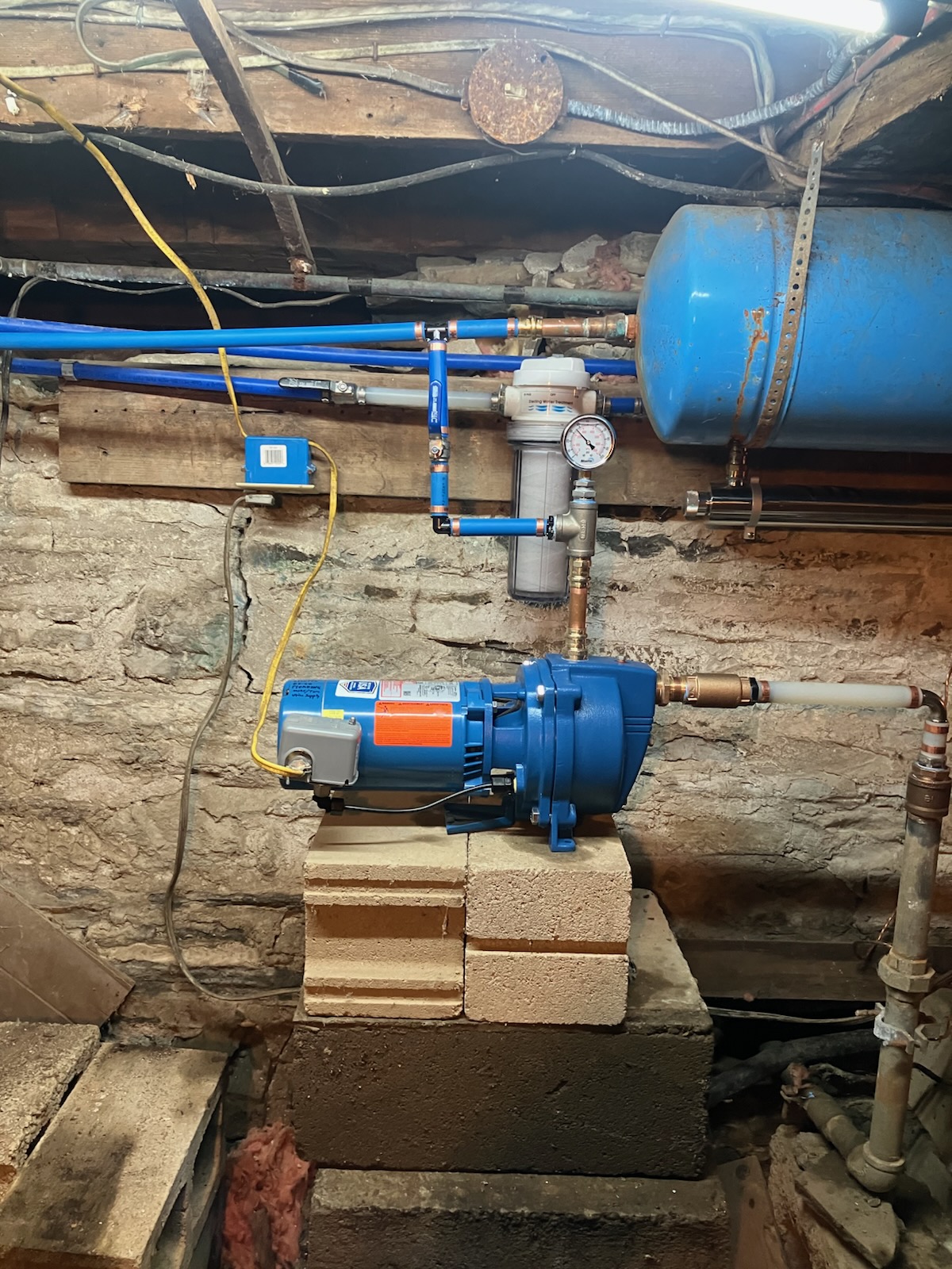 Well pump system installation
